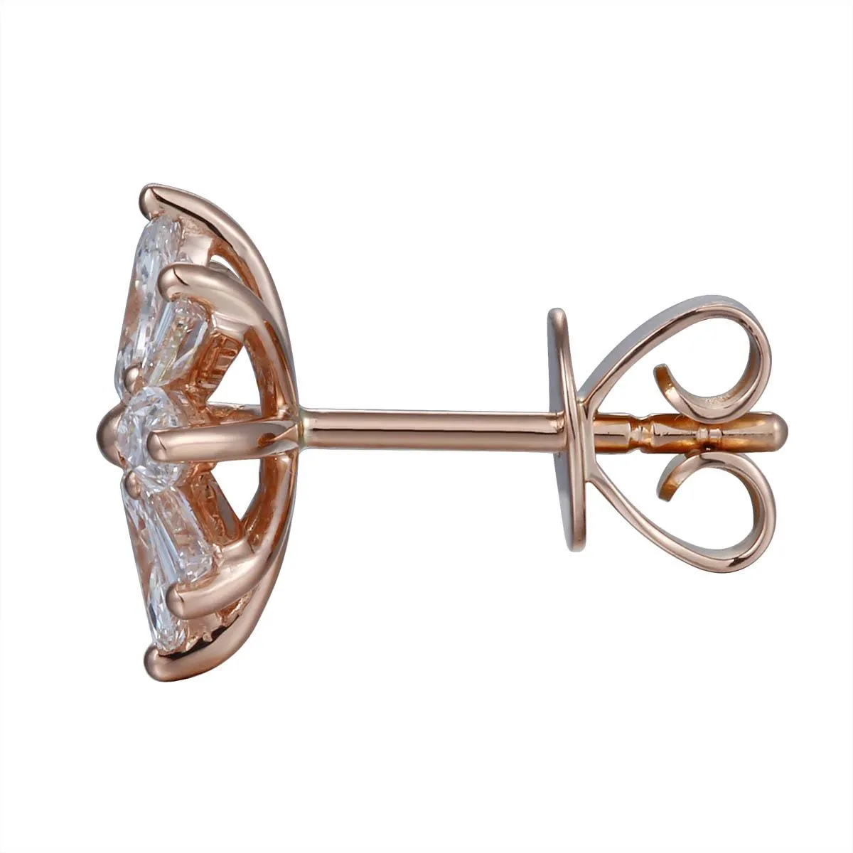 0.51ctw Diamond Star Shape Earrings