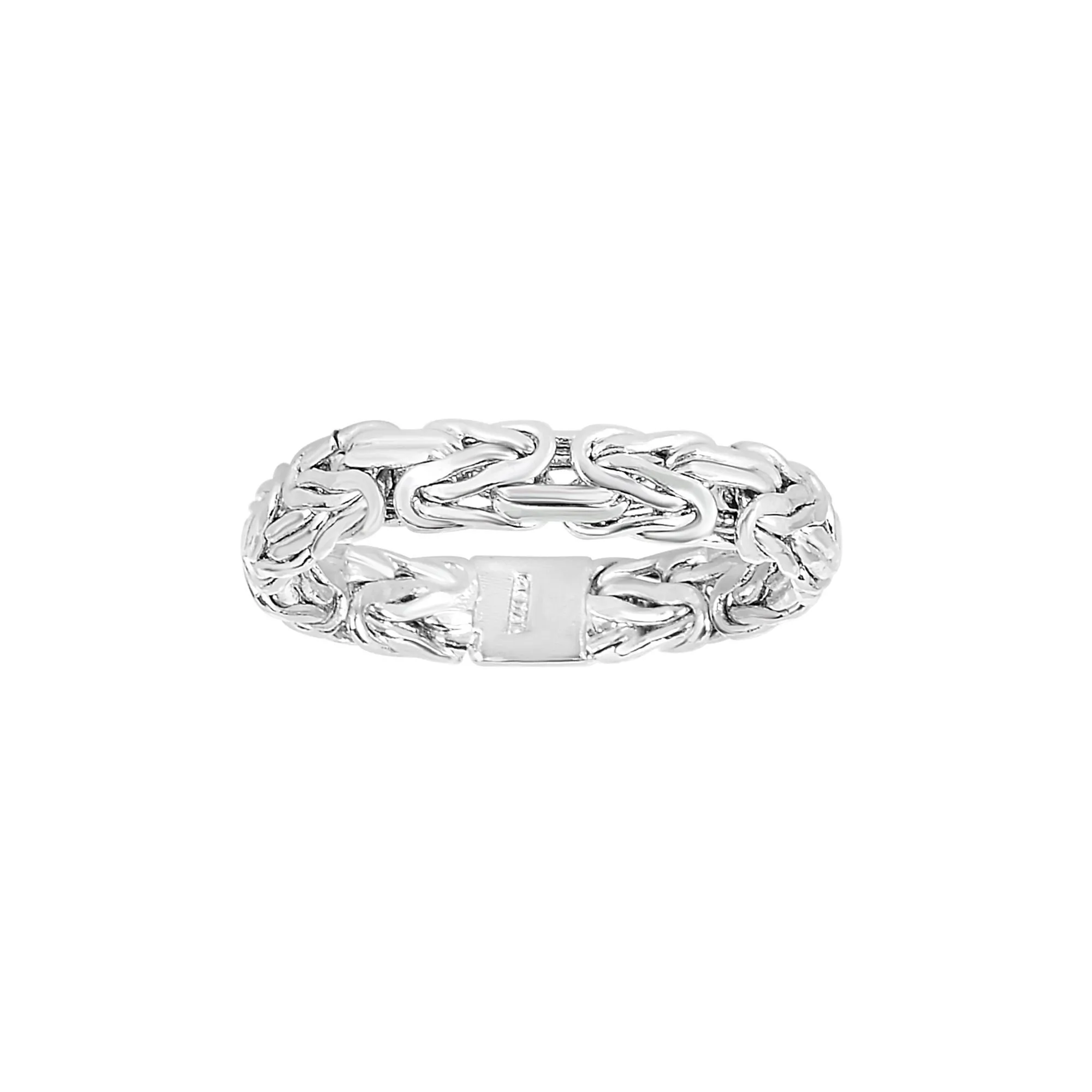 14K Gold Byzantine Link Ring