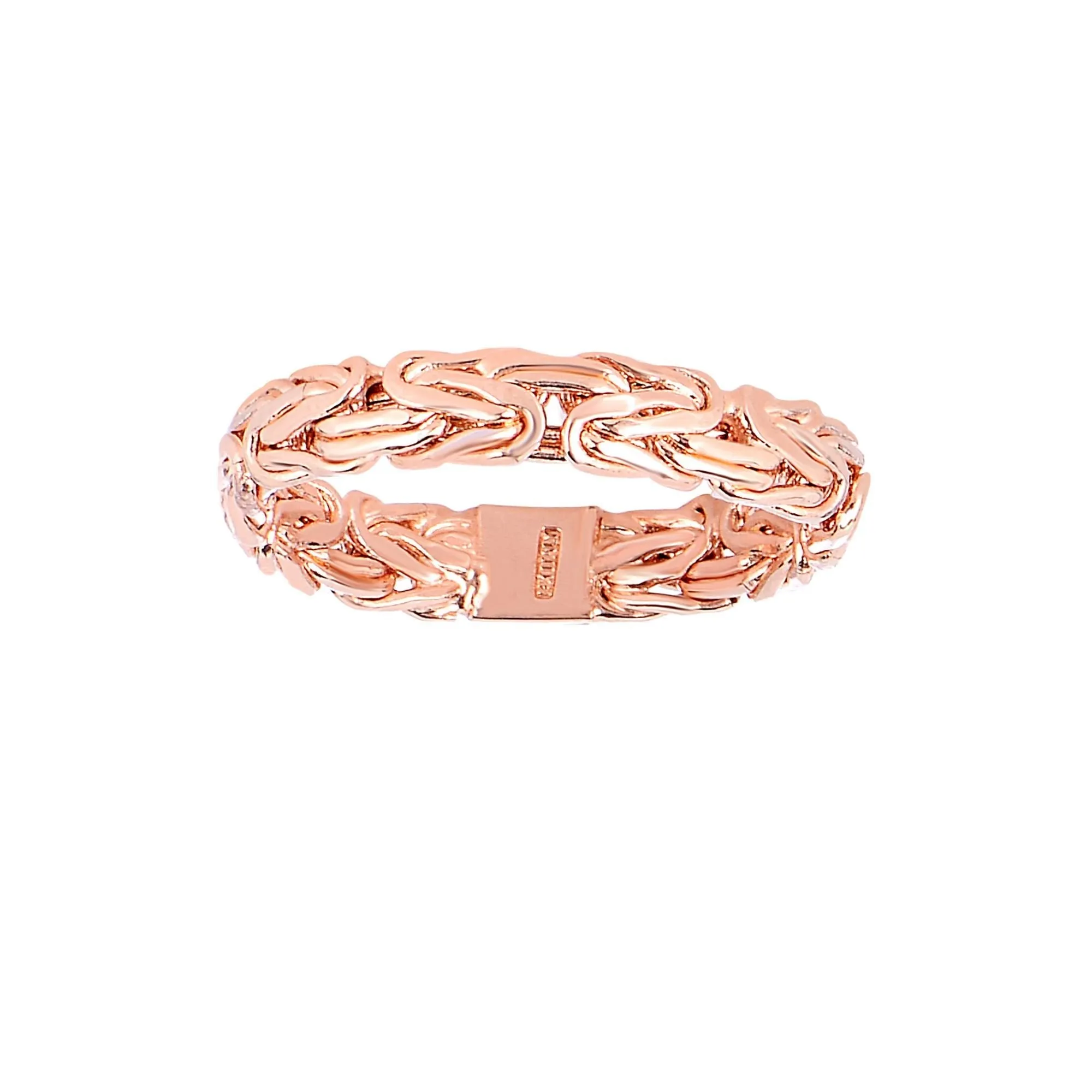 14K Gold Byzantine Link Ring
