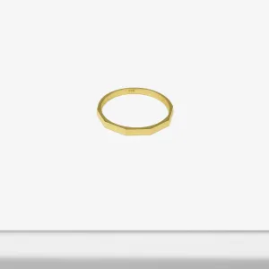 14k Solid Gold Two-Sided Ring