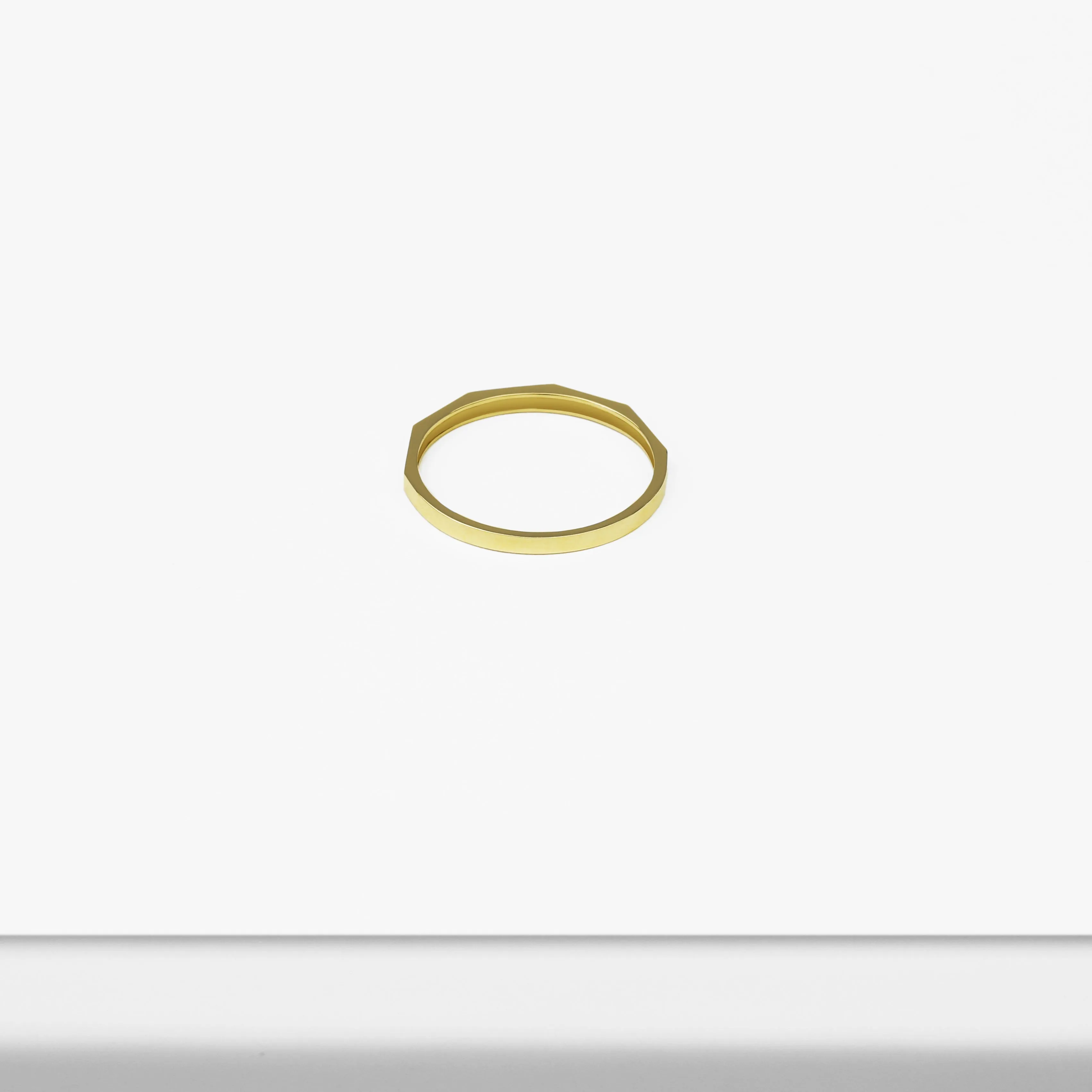 14k Solid Gold Two-Sided Ring