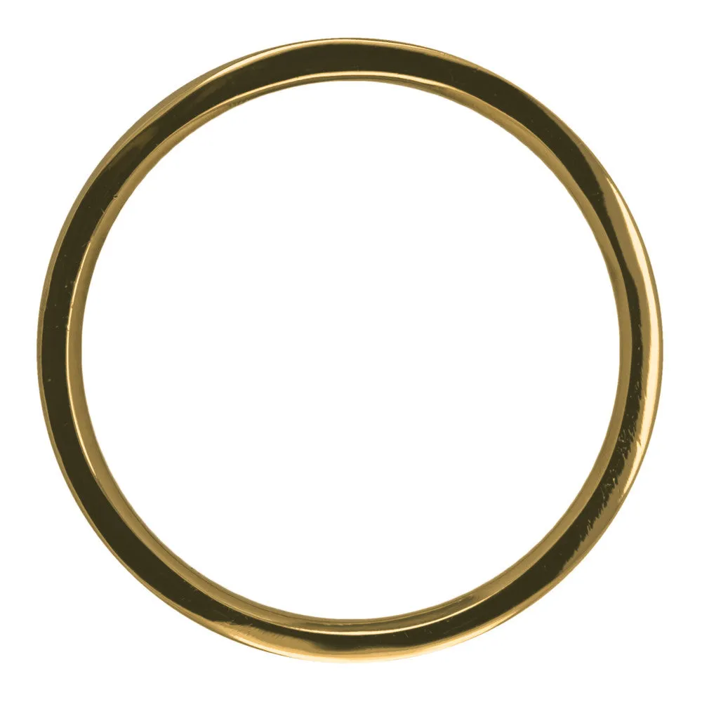 1.7mm Wide x 1.7mm 14k Yellow Gold Square Wedding Band, Polished