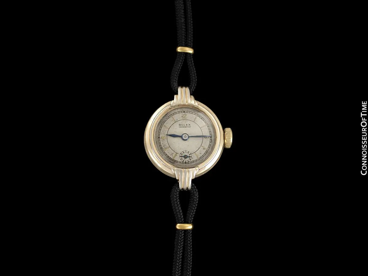 1930's Rolex Observatory Vintage Ladies Gold Watch