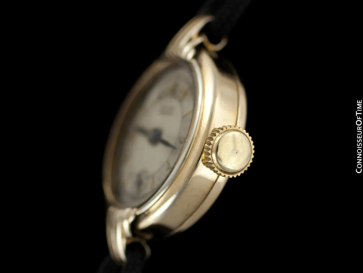 1930's Rolex Observatory Vintage Ladies Gold Watch