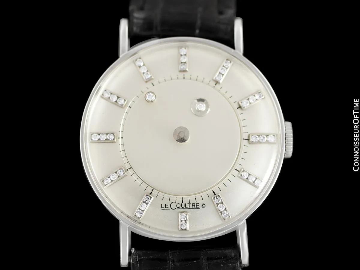 1951 Jaeger-LeCoultre / Vacheron & Constantin Vintage Galaxy Mystery Dial - 14K White Gold & Diamonds