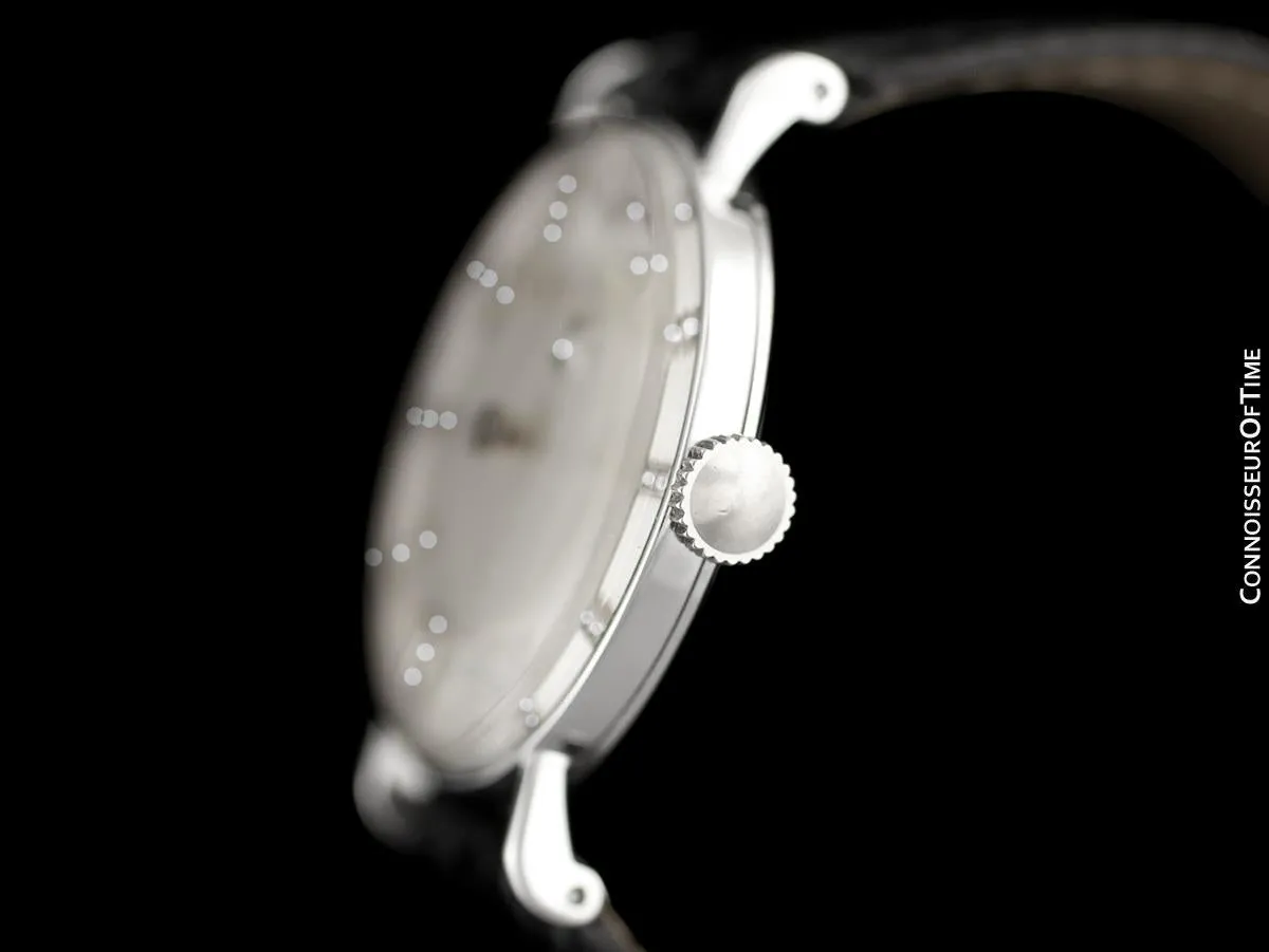 1951 Jaeger-LeCoultre / Vacheron & Constantin Vintage Galaxy Mystery Dial - 14K White Gold & Diamonds