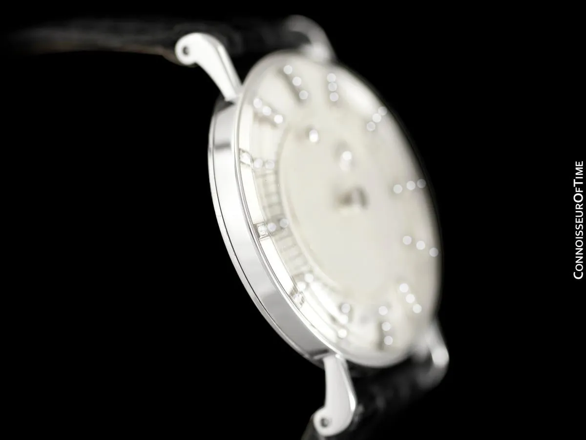 1951 Jaeger-LeCoultre / Vacheron & Constantin Vintage Galaxy Mystery Dial - 14K White Gold & Diamonds