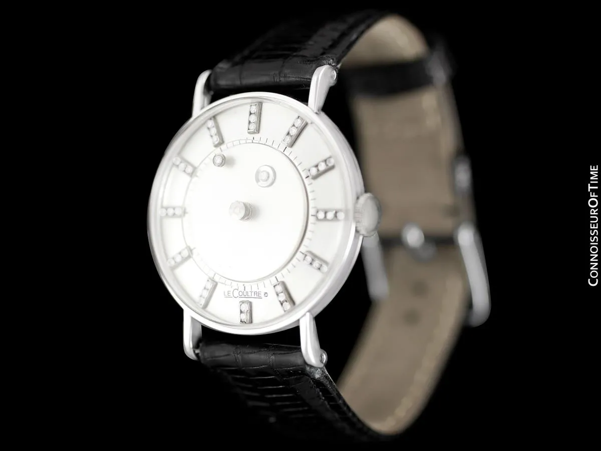 1951 Jaeger-LeCoultre / Vacheron & Constantin Vintage Galaxy Mystery Dial - 14K White Gold & Diamonds