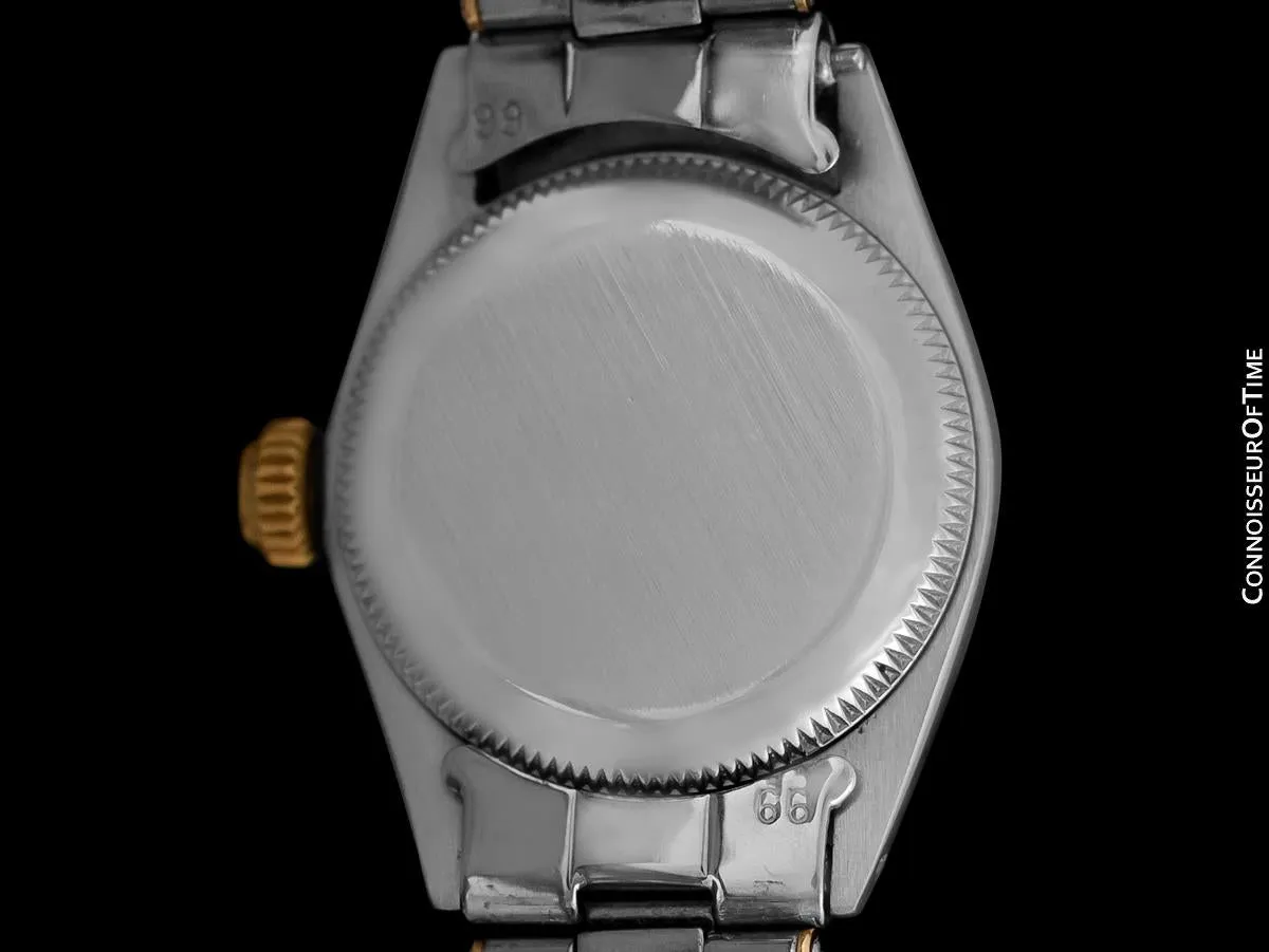 1960 Rolex Oyster Perpetual Ladies Vintage No Date Watch - Stainless Steel & 18K Gold