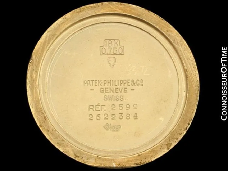 1970 Patek Philippe Vintage Mens Handwound Dress Watch Ref. 2599 - 18K Gold