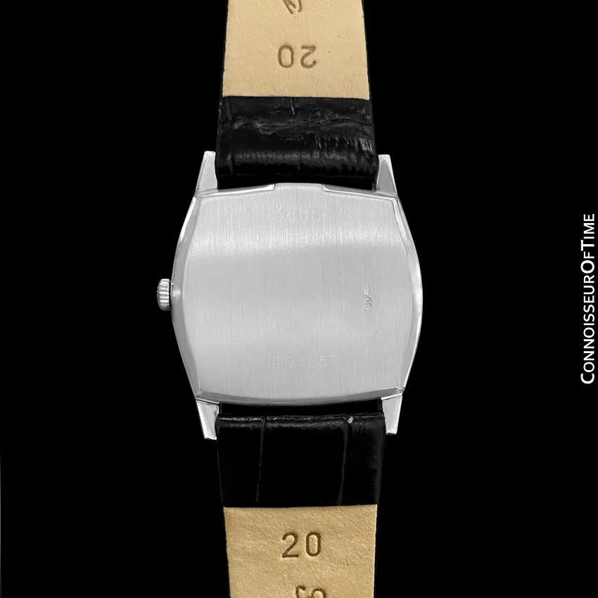 1981 Rolex Cellini Vintage Mens Handwound TV Watch, Ref. 3805 - 18K White Gold