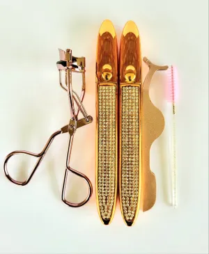 2 Piece Self Adhesive Eyelash Glue Pen Gold Bundle
