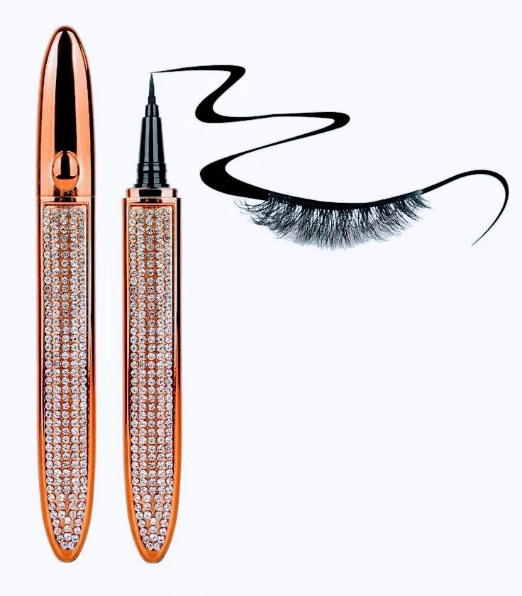2 Piece Self Adhesive Eyelash Glue Pen Gold Bundle
