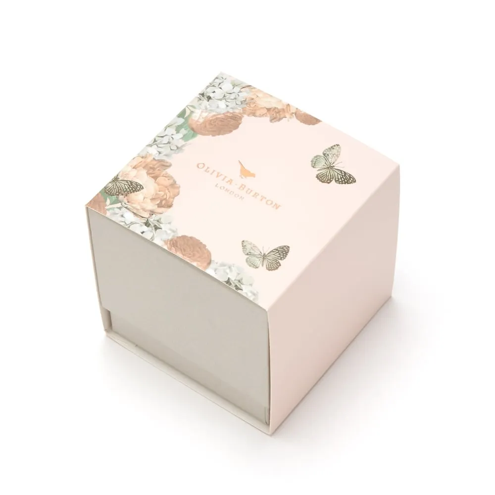 3D Bee Square Dial Black and Rose Gold Watch