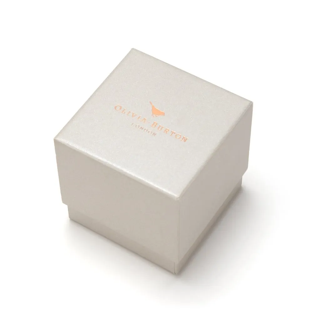 3D Bee Square Dial Black and Rose Gold Watch