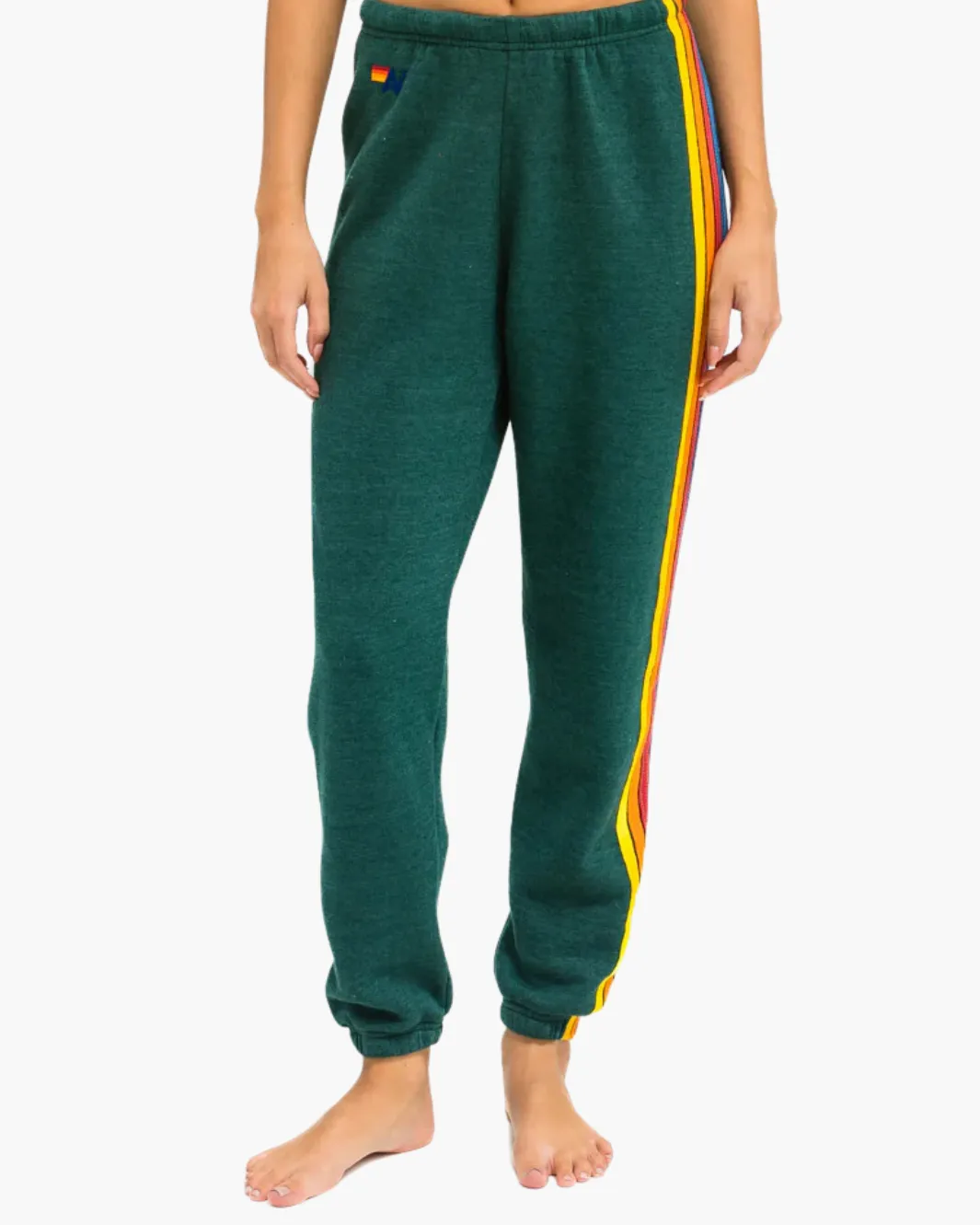 5 STRIPE SWEATPANT IN FOREST