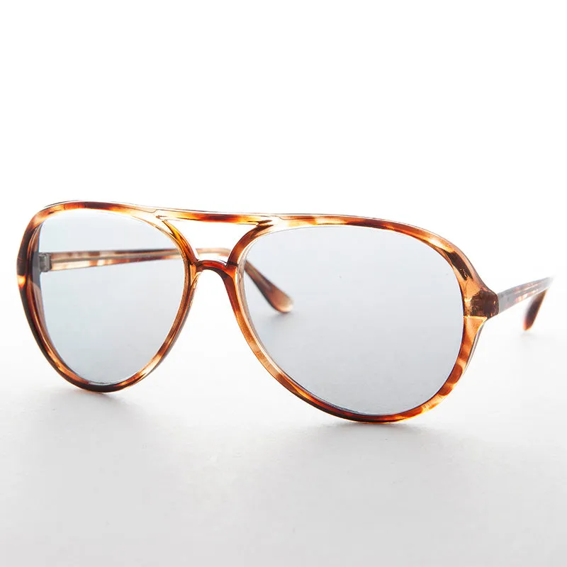 80s Transition Glass Lens Aviator Vintage Sunglass - Birdy