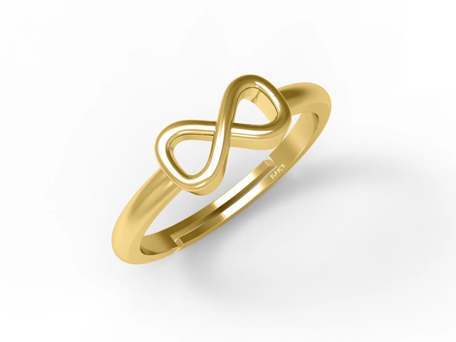 925 Sterling Silver Infinity Minimalist Love Simple Women Promise Ring