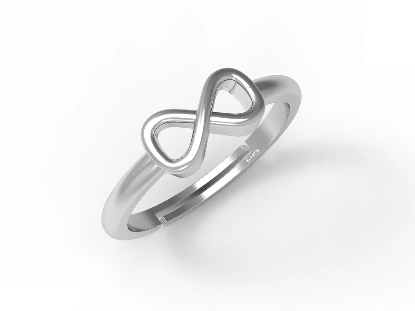 925 Sterling Silver Infinity Minimalist Love Simple Women Promise Ring