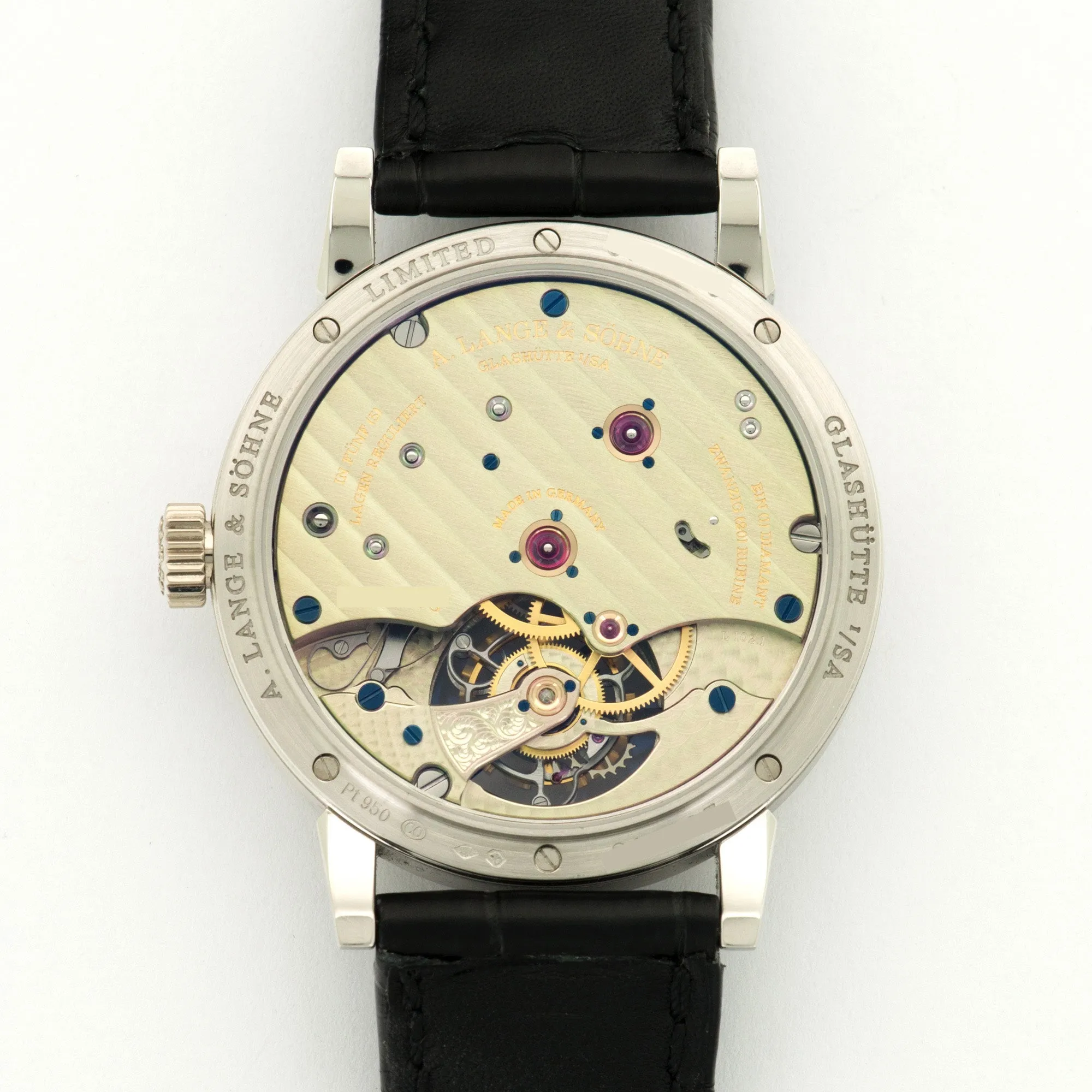 A. Lange & Sohne Platinum 1815 Tourbillon Watch Ref. 730.025
