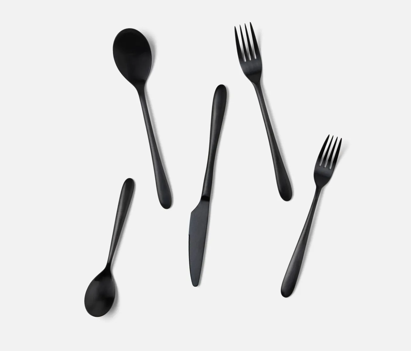 Alba Black Flatware Set