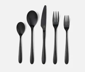 Alba Black Flatware Set