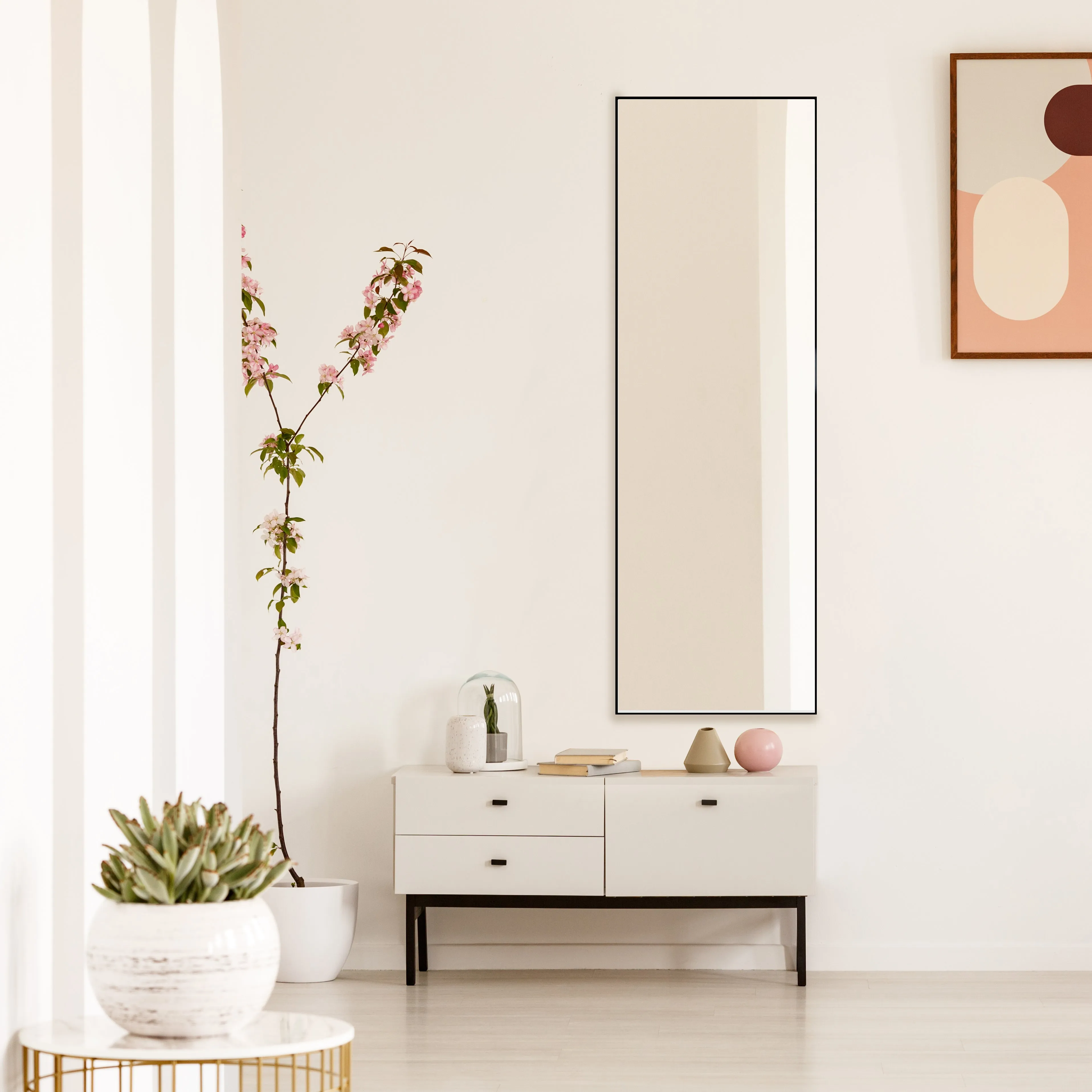 Amos Black Industrial Full Length Mirror 150 x 50cm