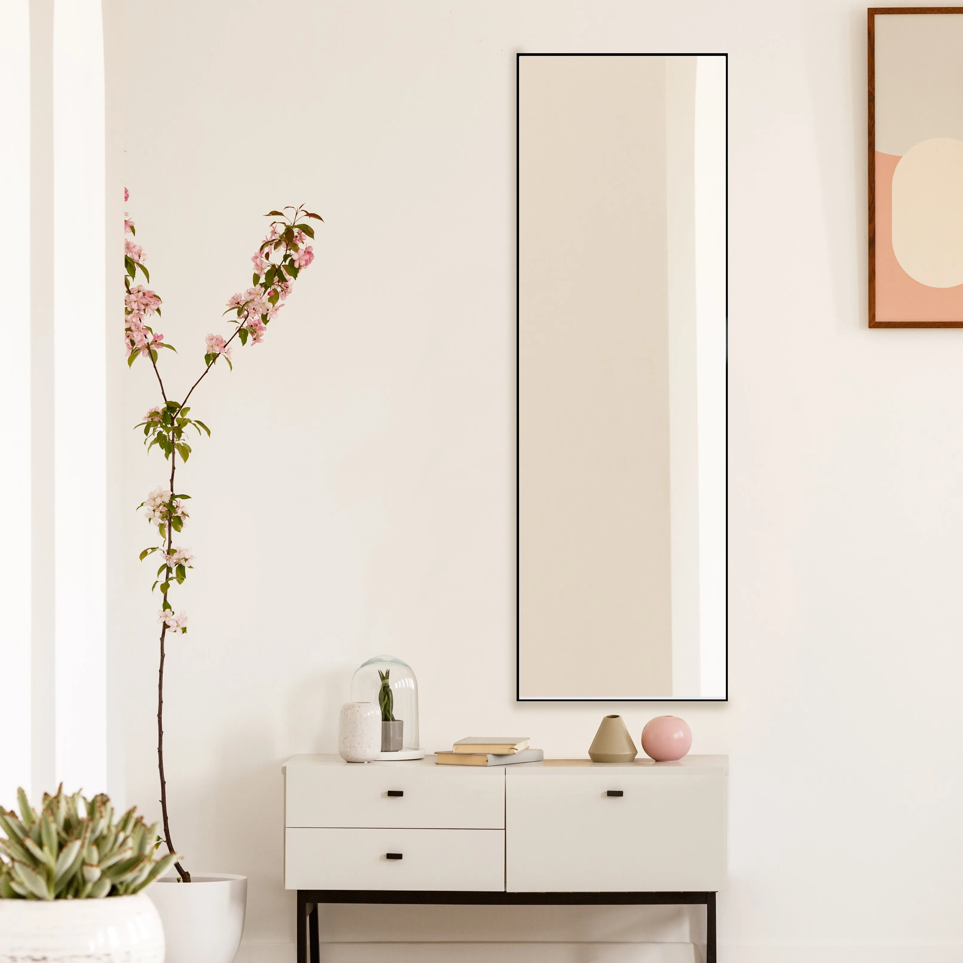 Amos Black Industrial Full Length Mirror 150 x 50cm