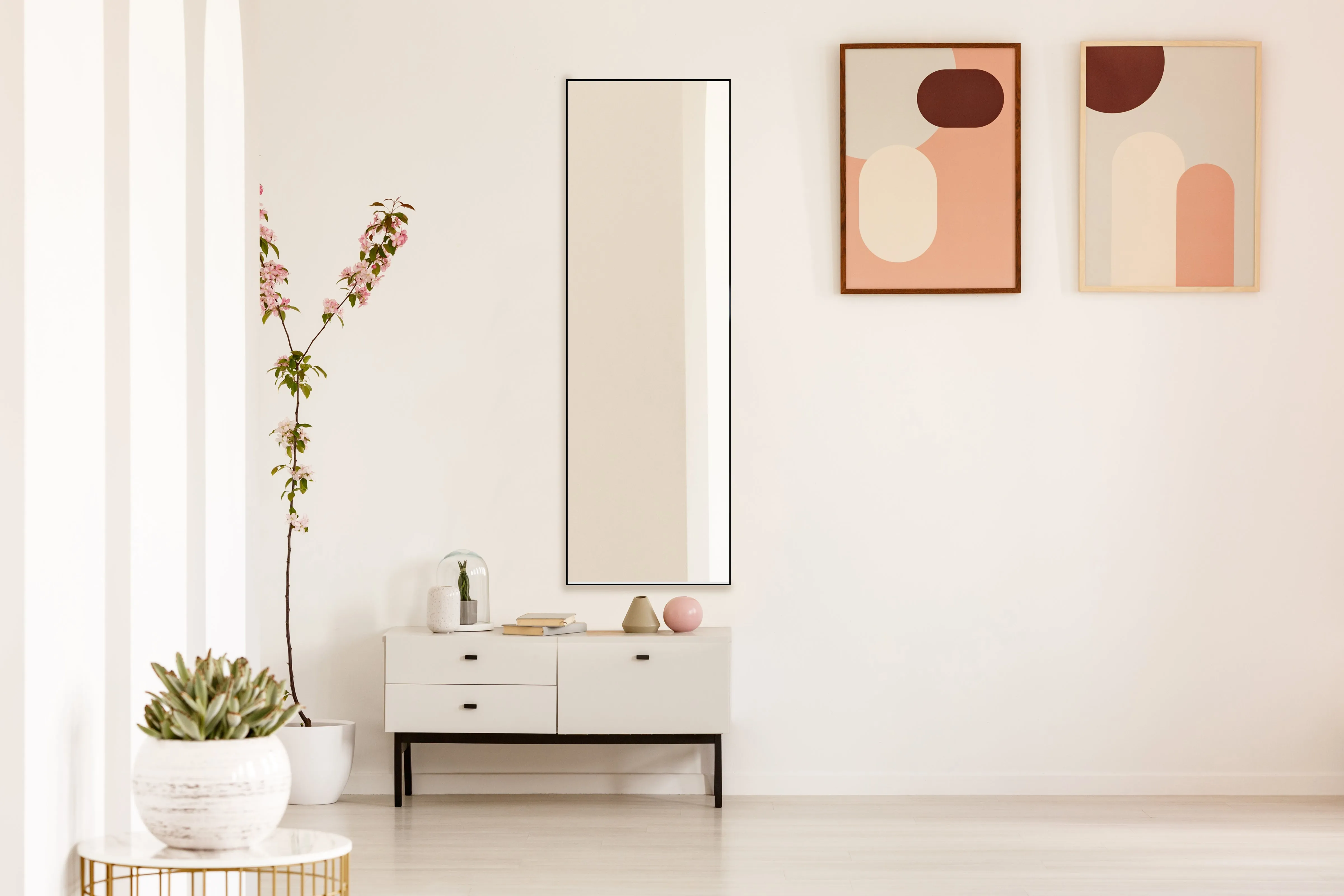 Amos Black Industrial Full Length Mirror 150 x 50cm