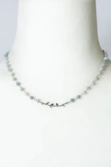 ANNE VAUGHAN HORIZON 15-17" STERLING SILVER SIMPLE NECKLACE