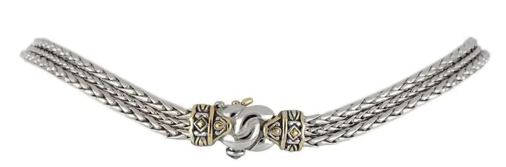 Antiqua Collection - Three Circle Pavé Necklace