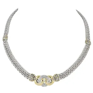 Antiqua Collection - Three Circle Pavé Necklace