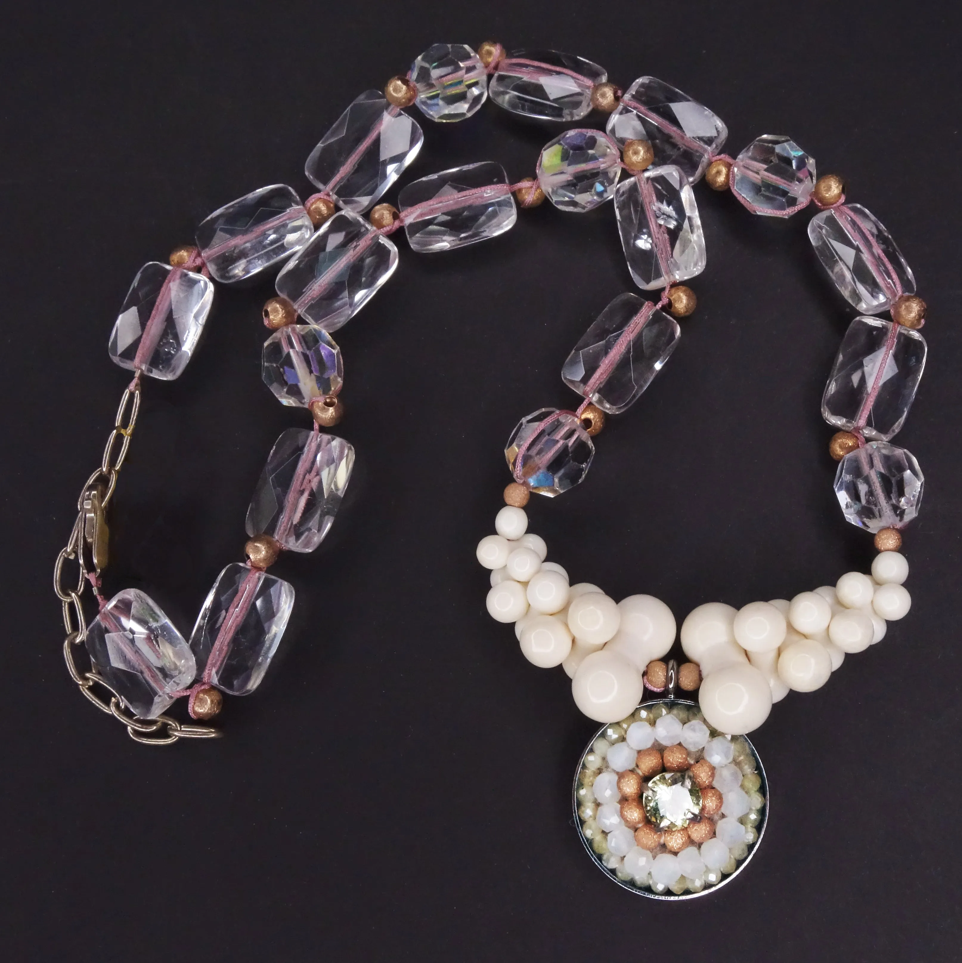 As Glamorous as Chicken Pot Pie: canary apatite   moonstone mosaic