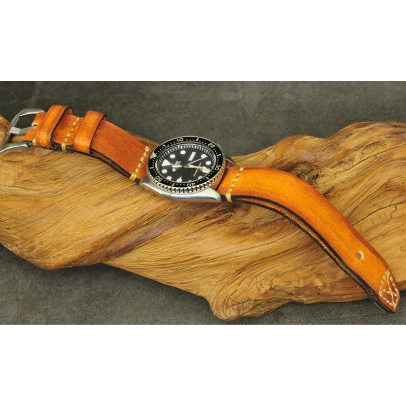Aviator Vintage -nahkaranneke