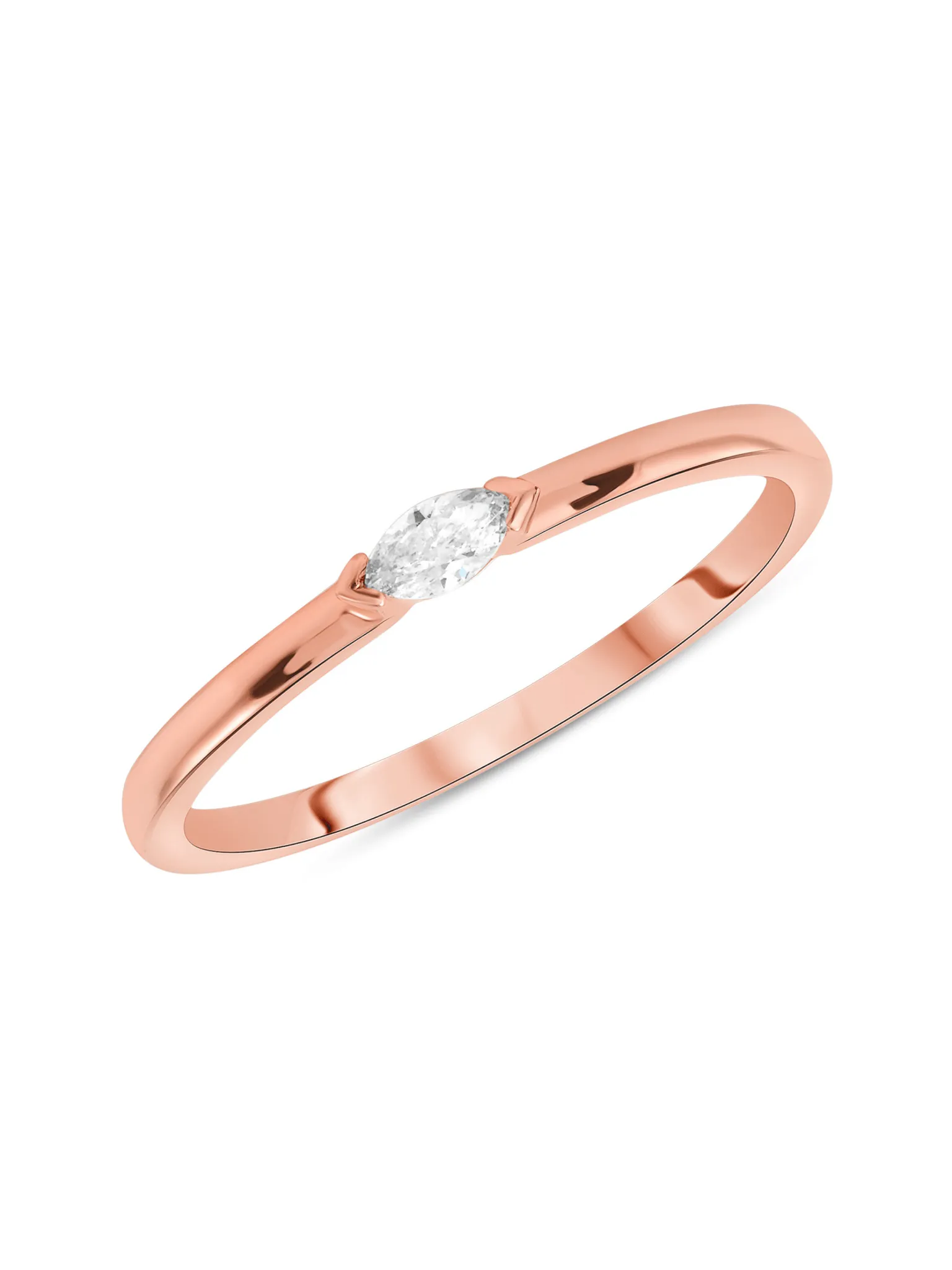 Bitsy Marquise Stack Ring 14K