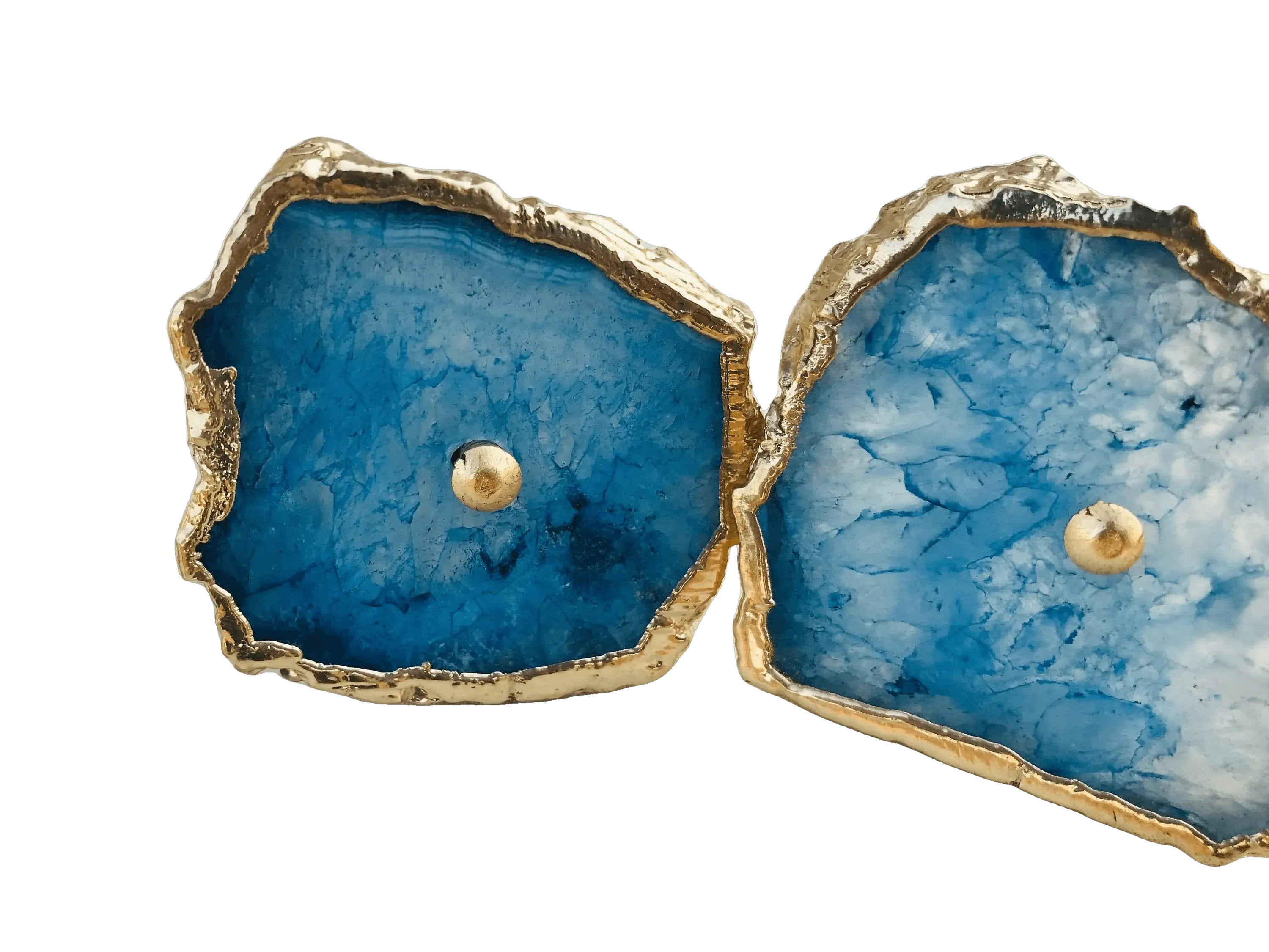 Blue Quartz Cabinet Door Pull Handle - Set of 6