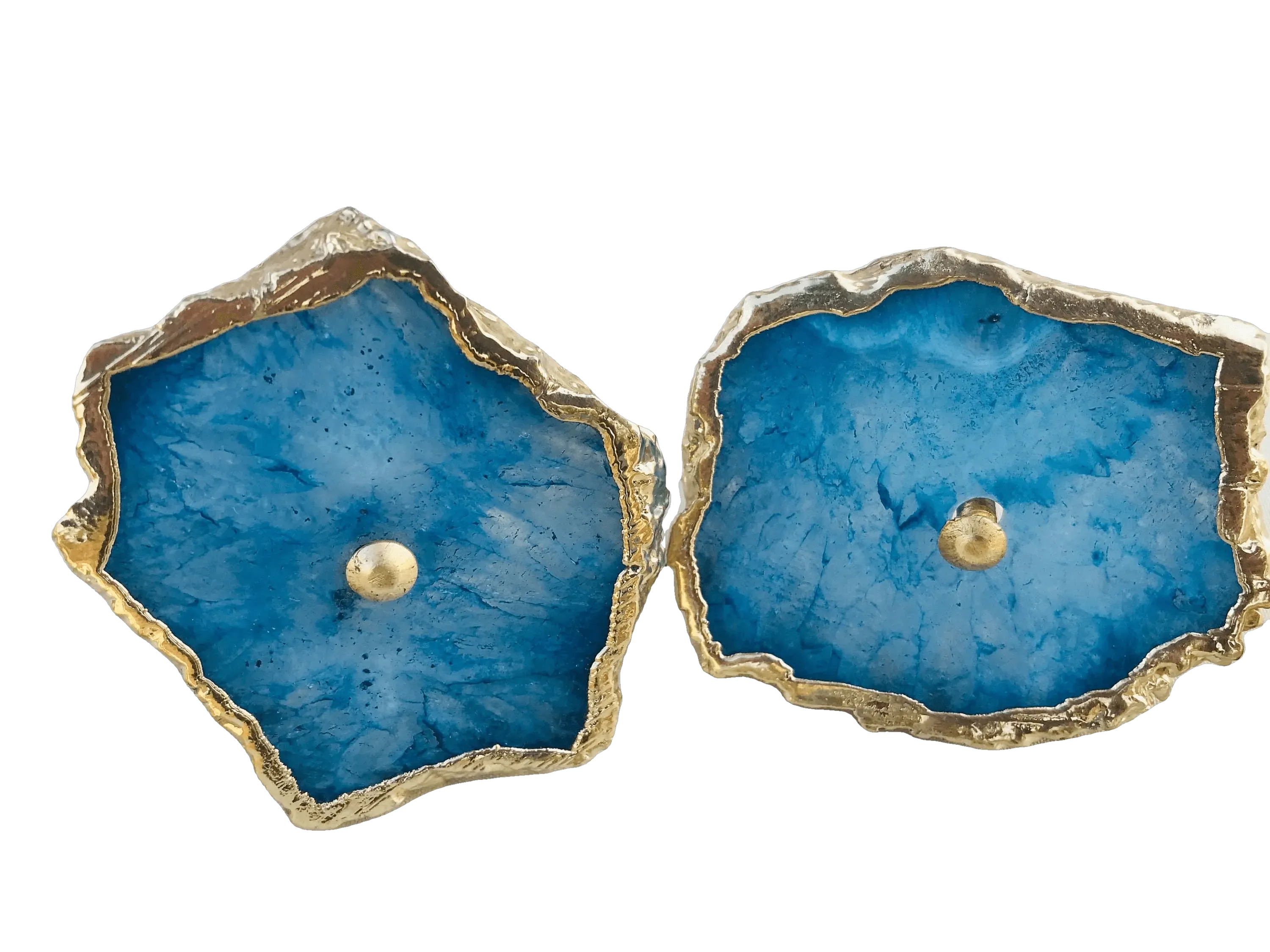 Blue Quartz Cabinet Door Pull Handle - Set of 6