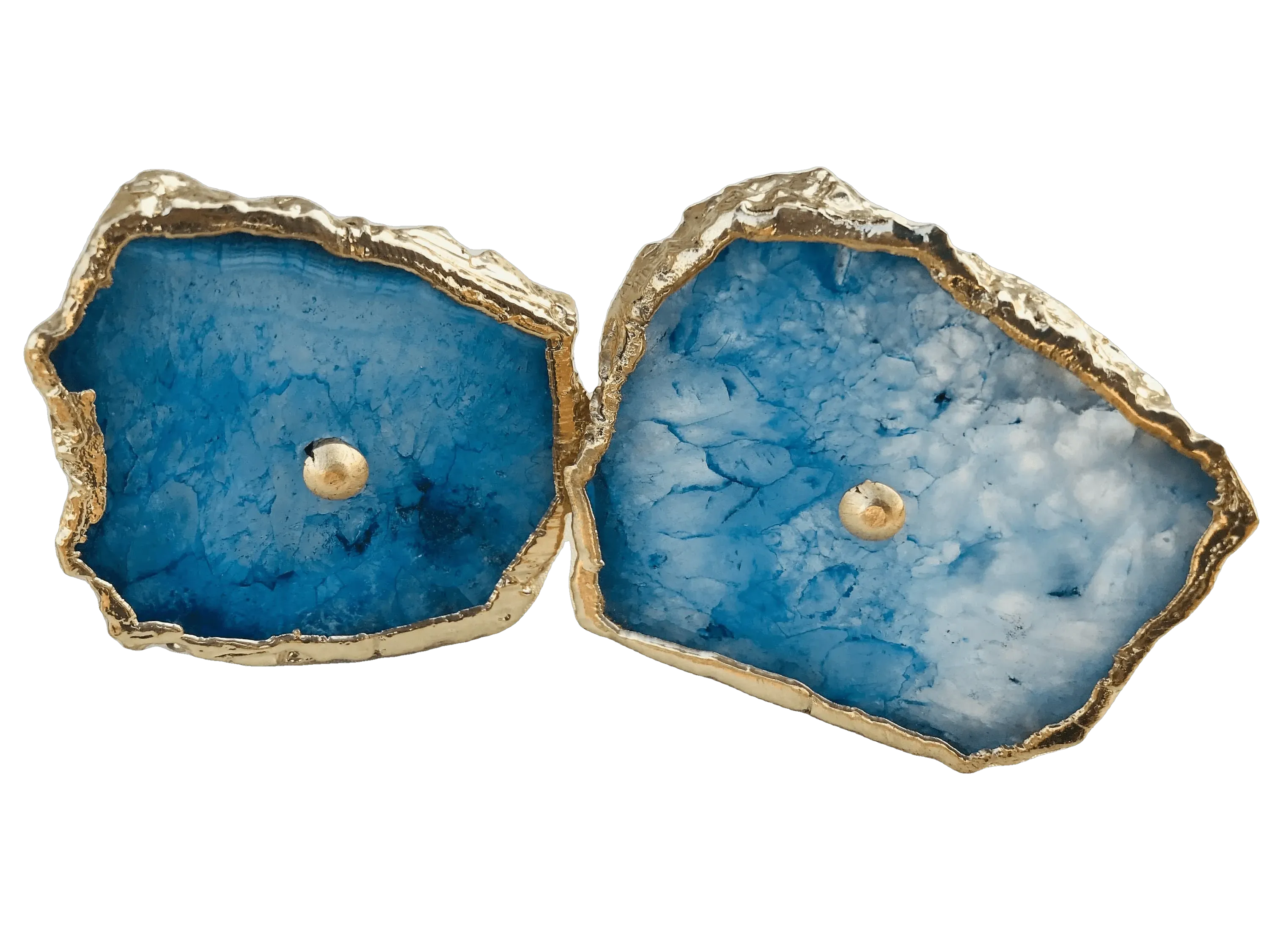 Blue Quartz Cabinet Door Pull Handle - Set of 6