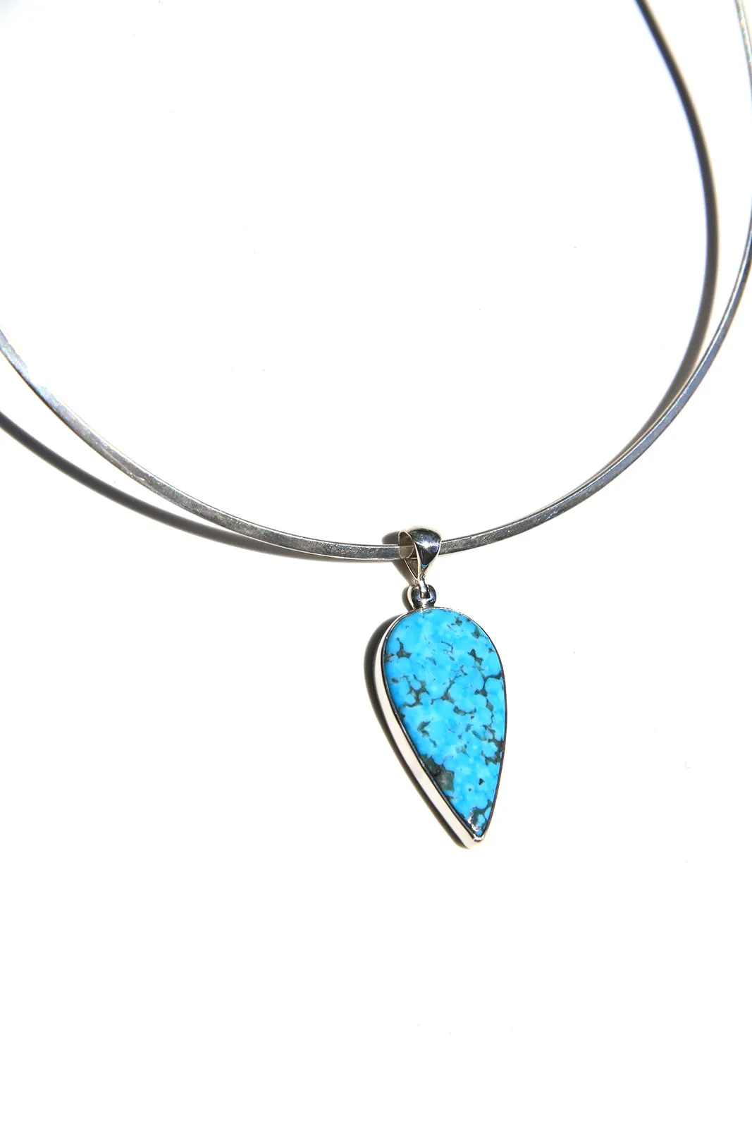 Blue Turquoise Modern Minimalist Pendant