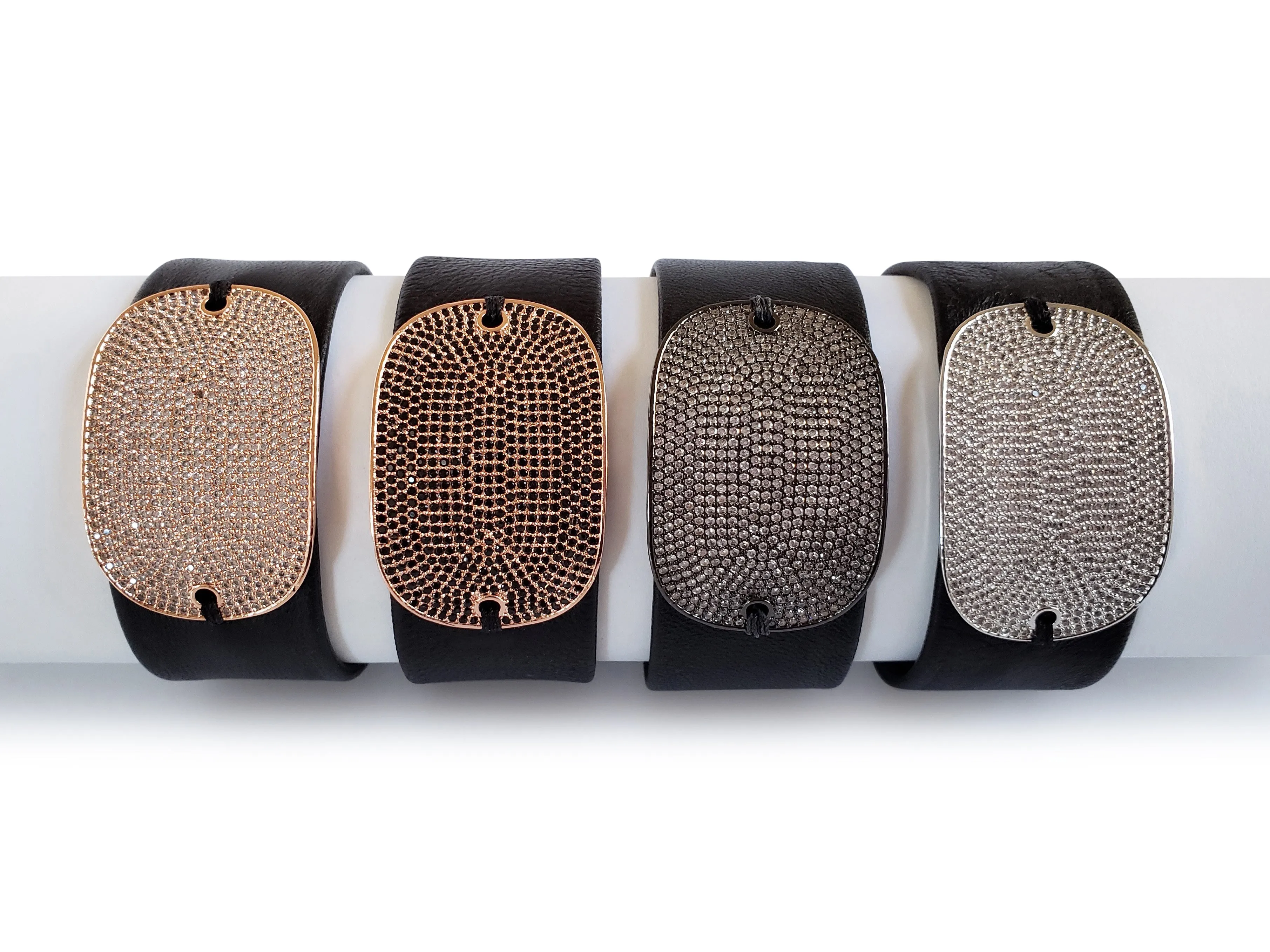 Bold and Beautiful Rectangle Micro Pave SZ Bracelet