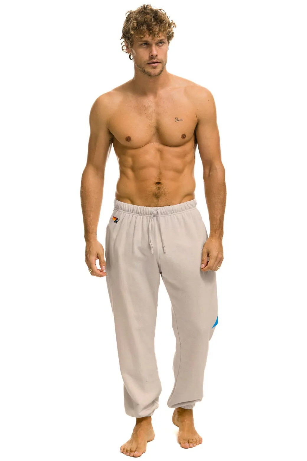 BOLT SWEATPANTS - SAND // BLUE
