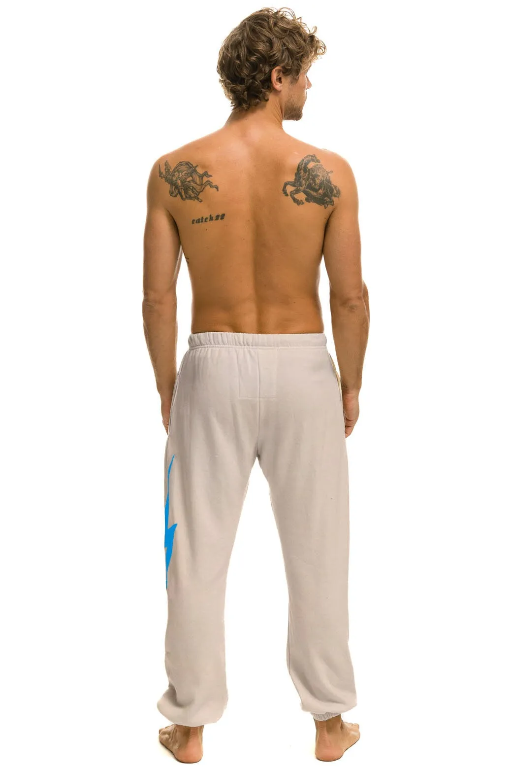 BOLT SWEATPANTS - SAND // BLUE