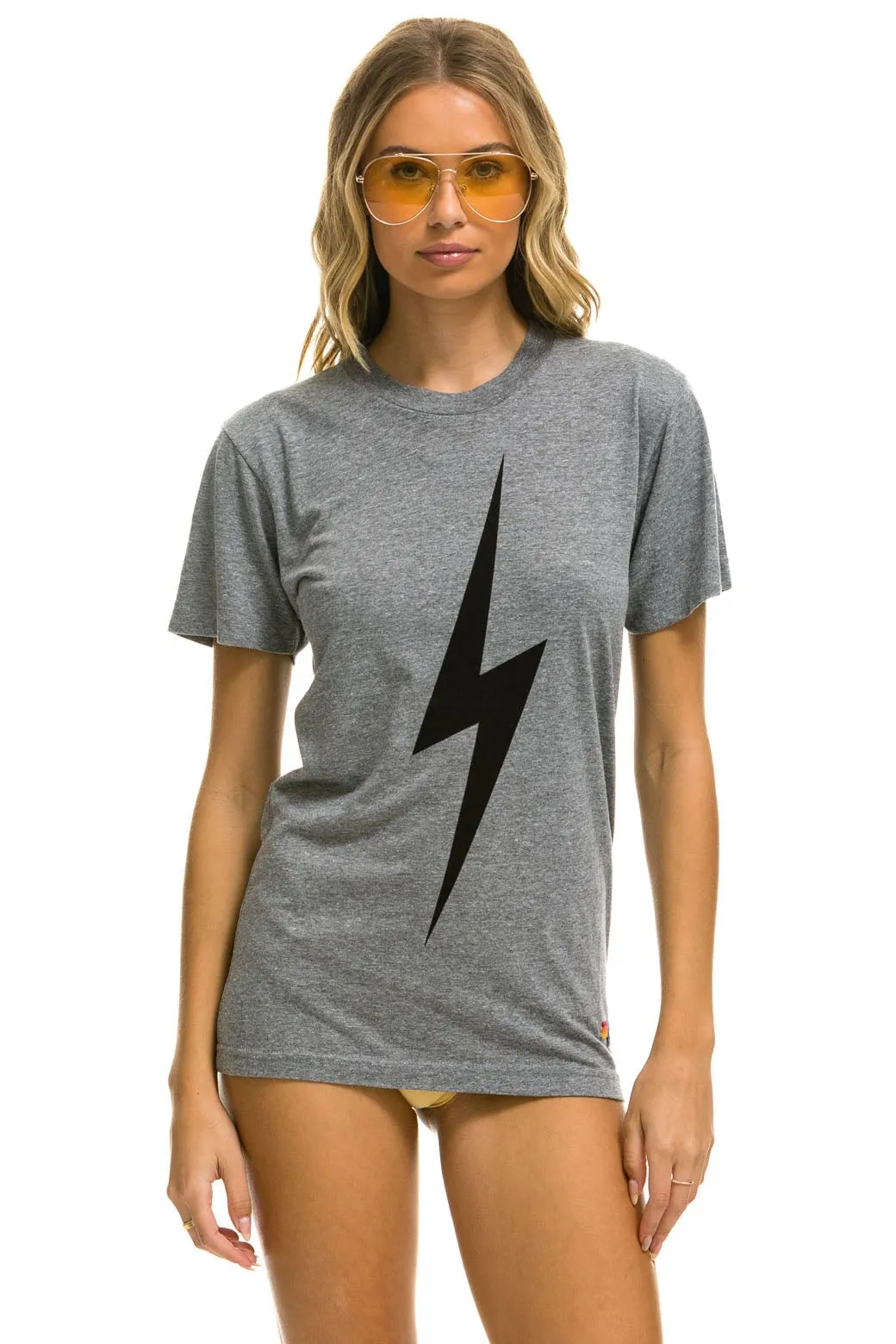 BOLT TEE - HEATHER GREY