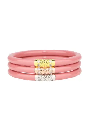 BUDHAGIRL Three Kings All Weather Bangles in Blush