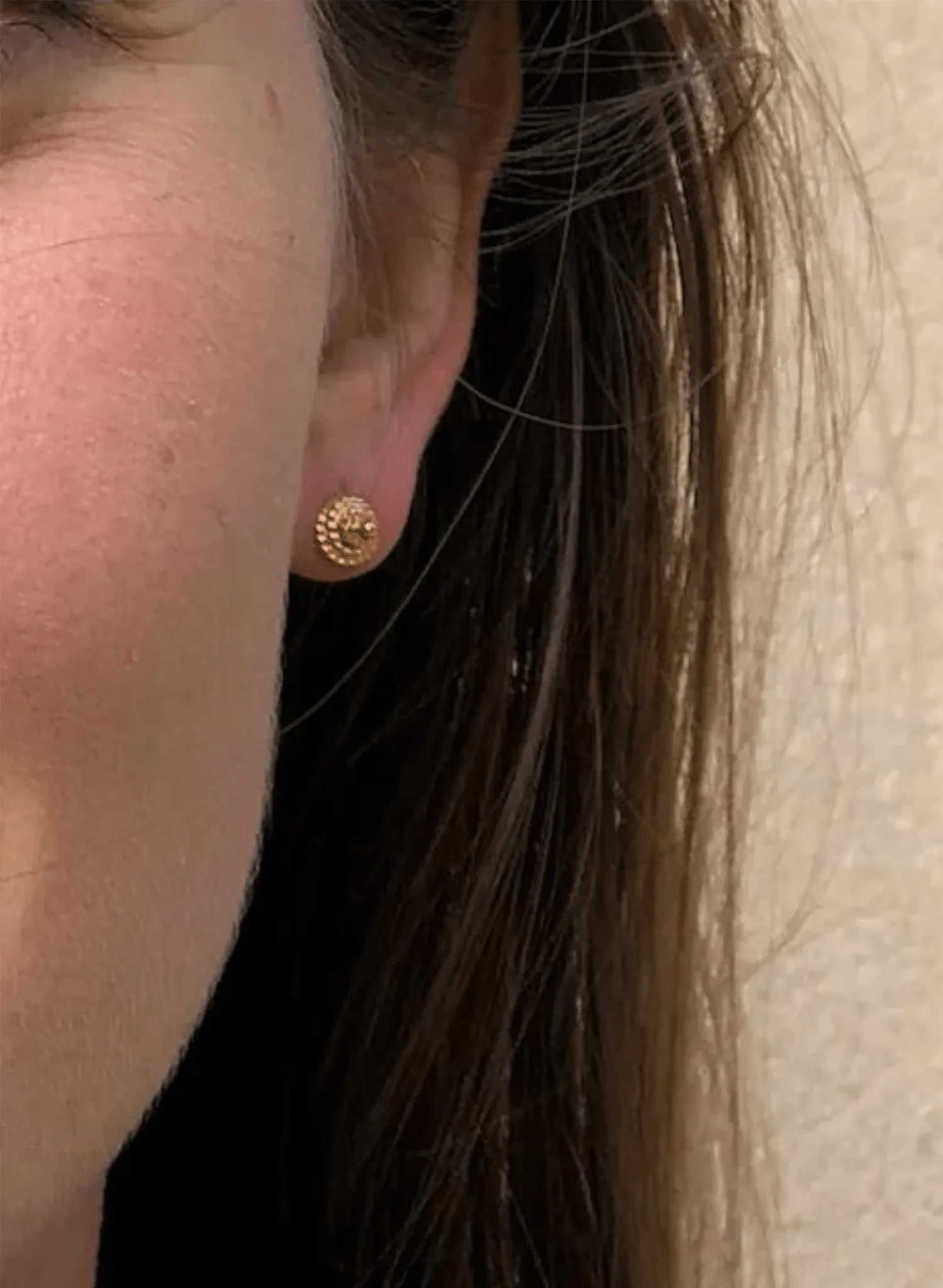 Carina Hardy - Elppin Cable Stud Earrings - Gold