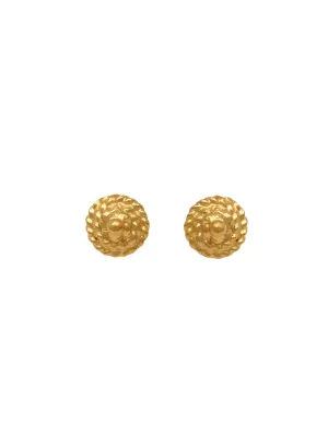 Carina Hardy - Elppin Cable Stud Earrings - Gold