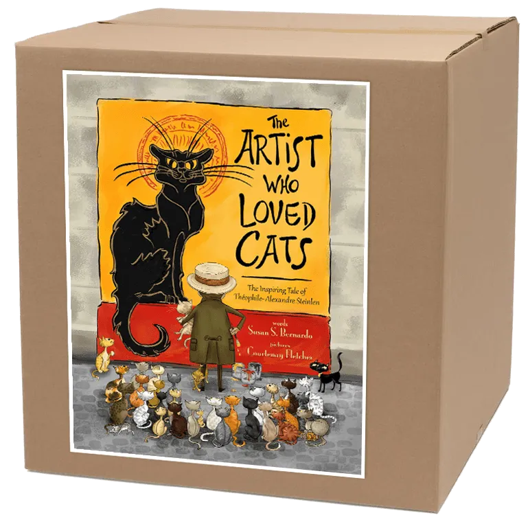 CASE SET (30) Artist Who Loved Cats: The Inspiring Tale of Theophile-Alexandre Steinlen Hardcover