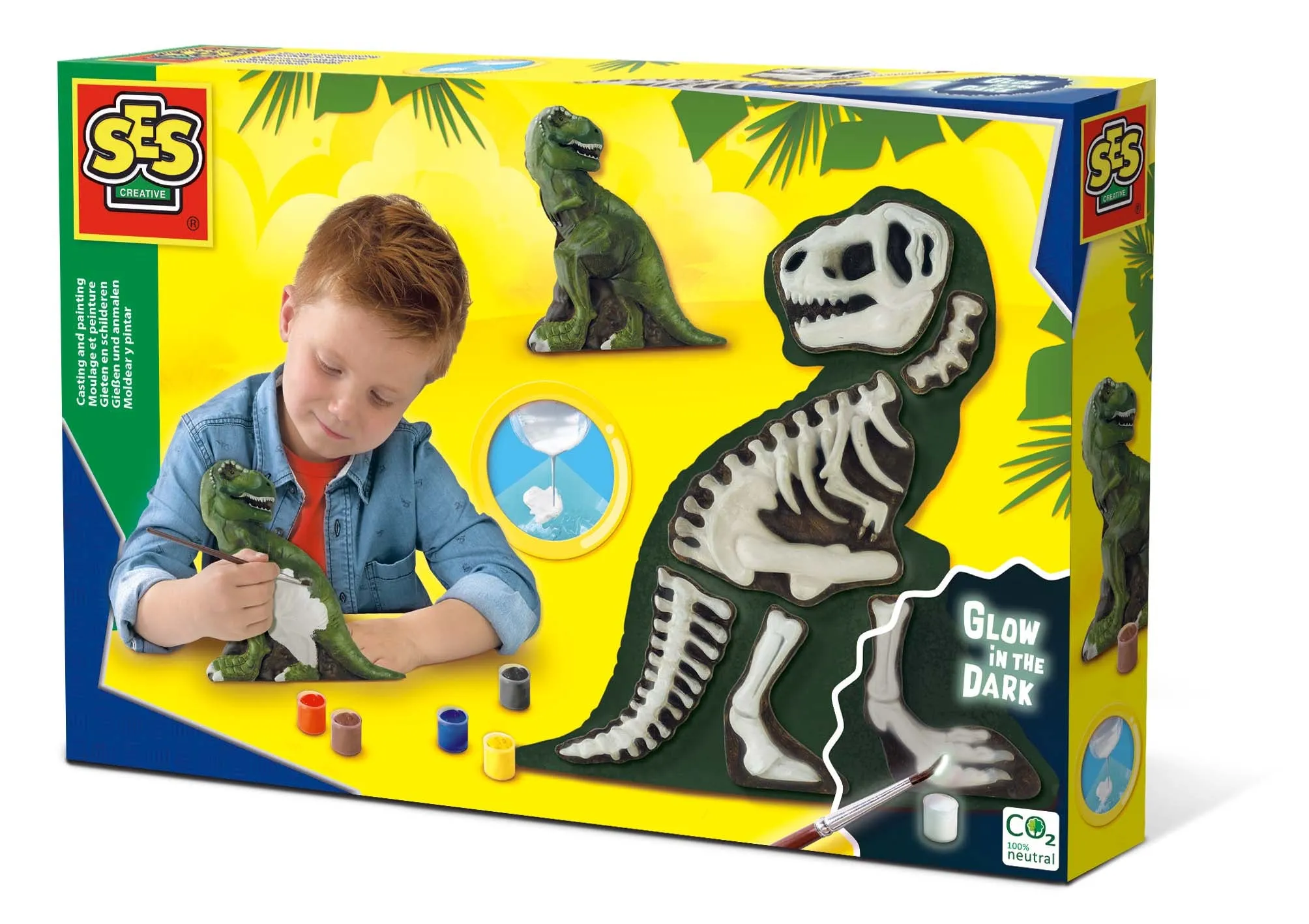 Casting and painting – T-Rex with skeleton