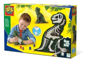 Casting and painting – T-Rex with skeleton
