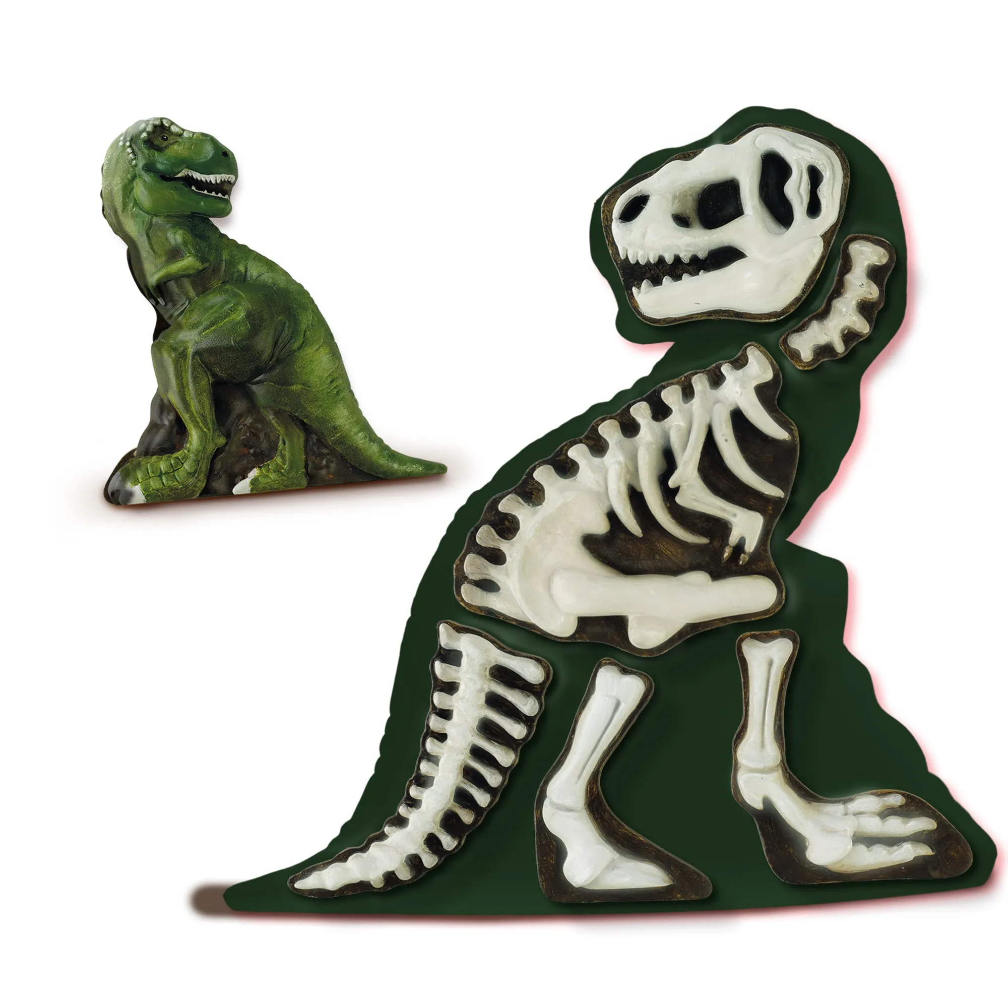 Casting and painting – T-Rex with skeleton